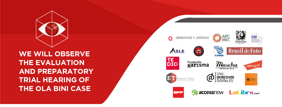 WE WILL OBSERVE THE EVALUATION AND PREPARATORY TRIAL HEARING OF THE OLA BINI CASE