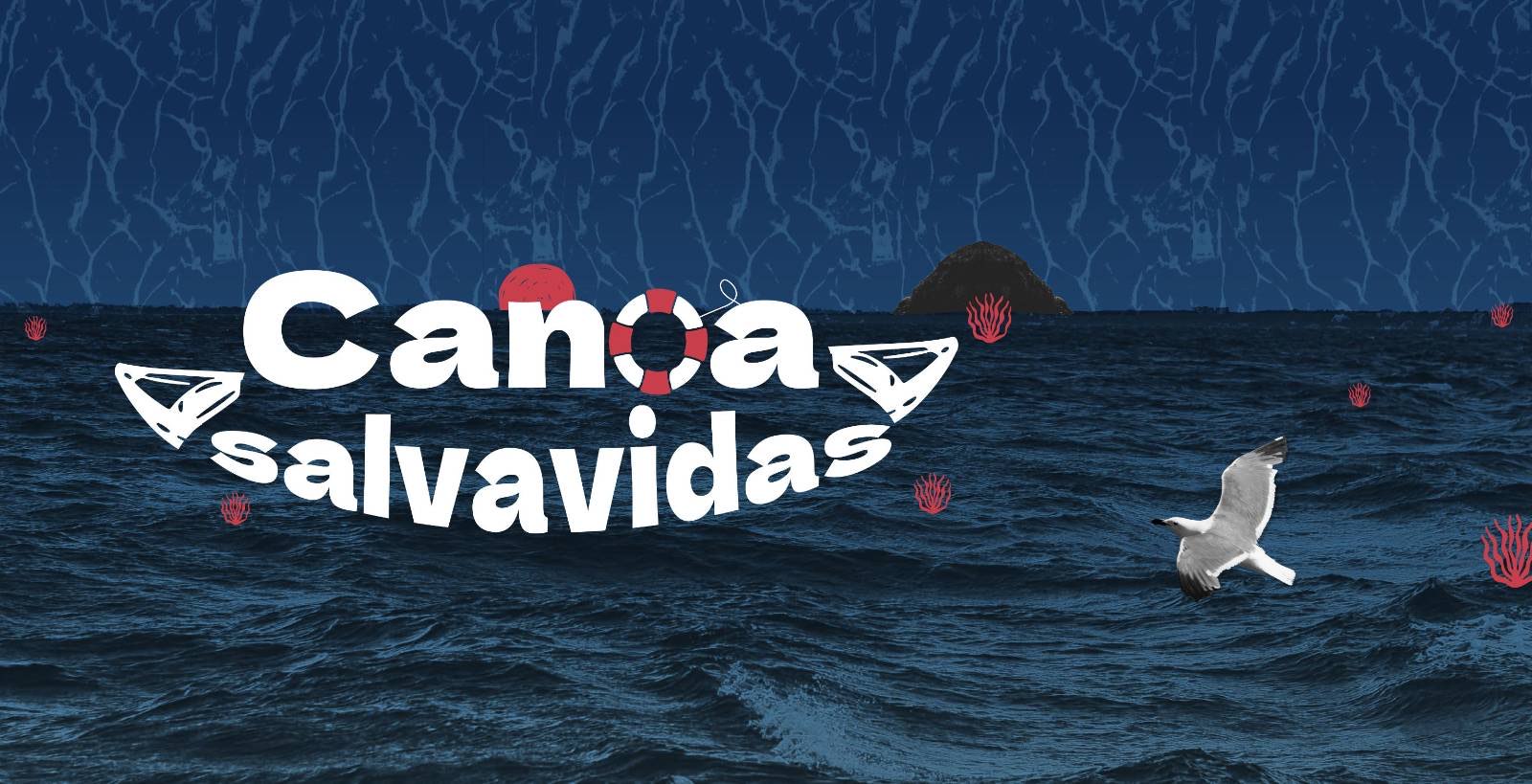 Canoa salvavidas para navegar por internet